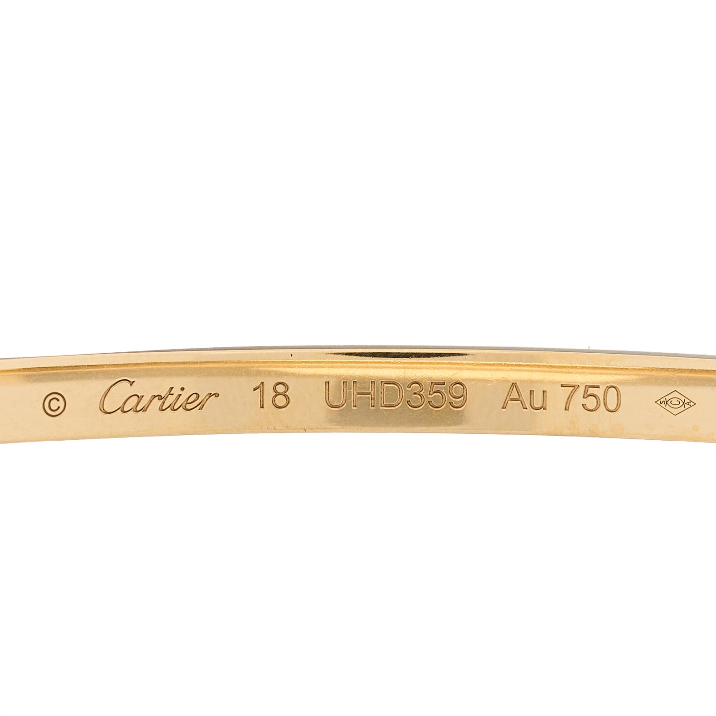 18K Yellow Gold Small LOVE Bracelet 18