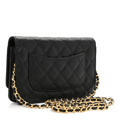 Chanel Caviar Quilted Wallet On Chain WOC Black 3 of 10