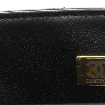 Chanel Lambskin Quilted Mini Top Handle Rectangular Flap Black 7 of 10