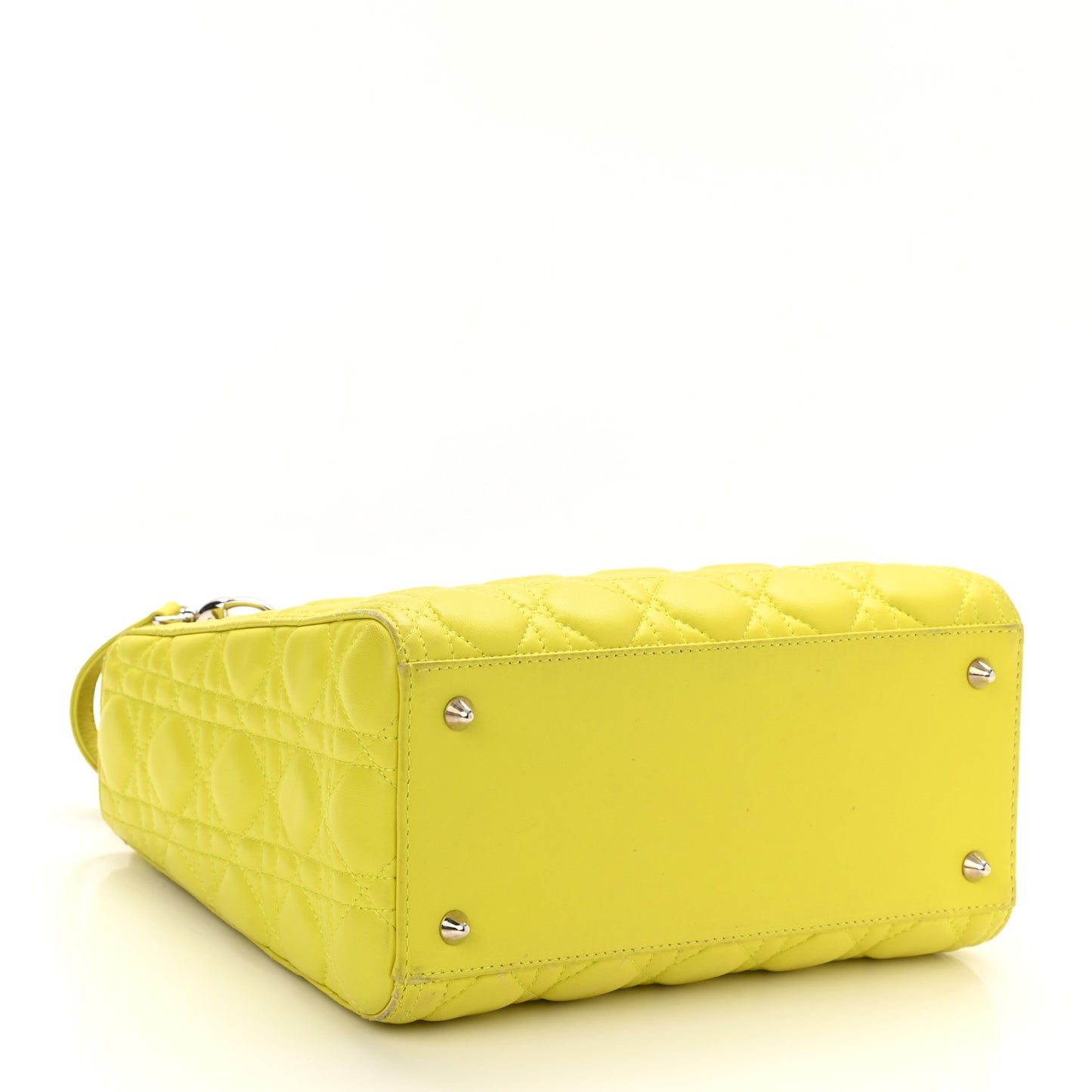Lambskin Cannage Medium Lady Dior Vert Acid