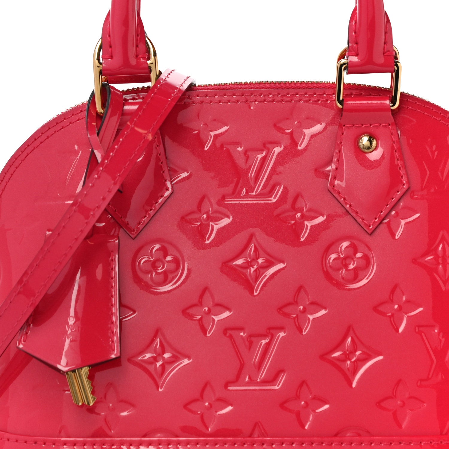 Louis Vuitton Vernis Alma BB Rose Indien 7 of 9