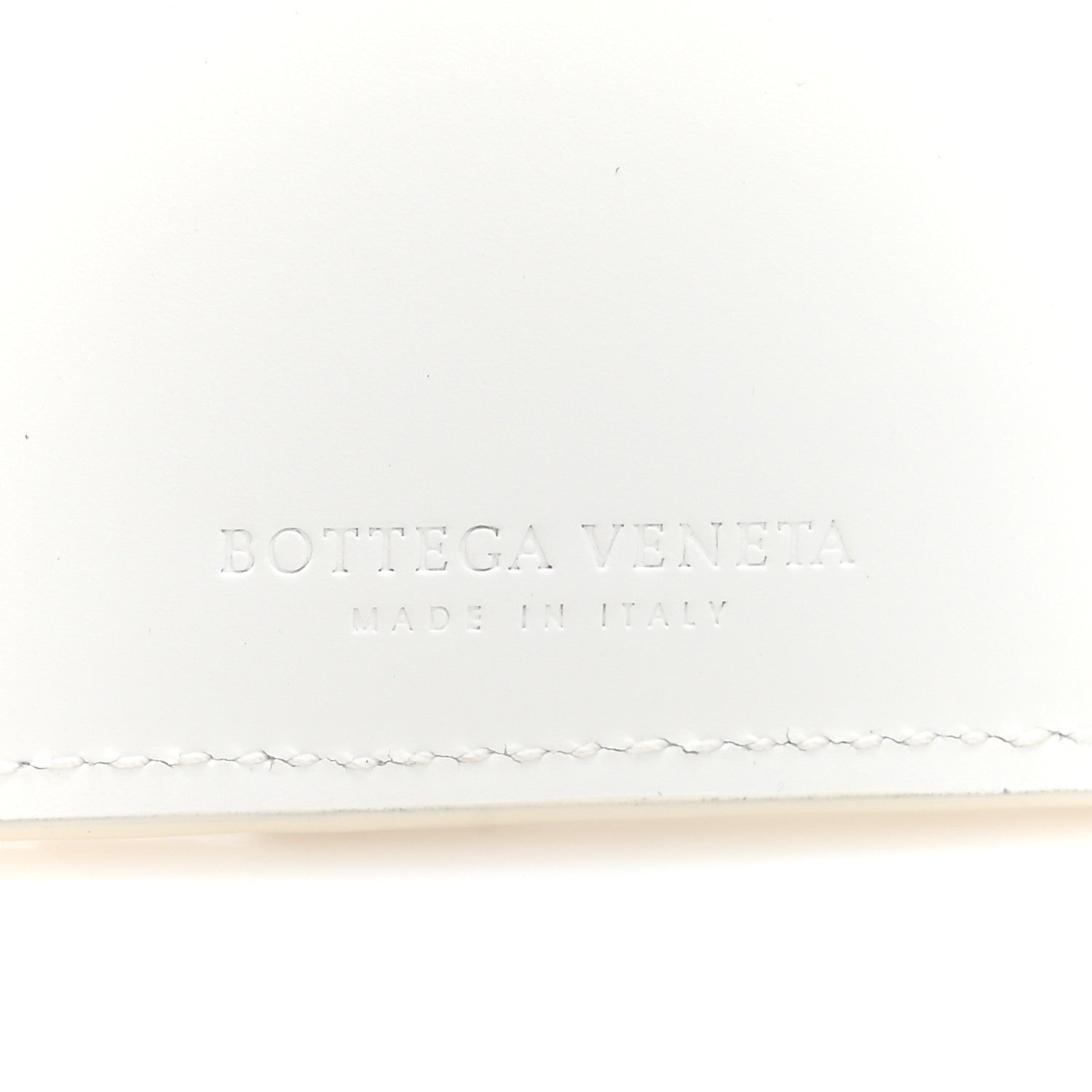 Bottega Veneta Calfskin Intrecciato Zip Card Holder White 7 of 7