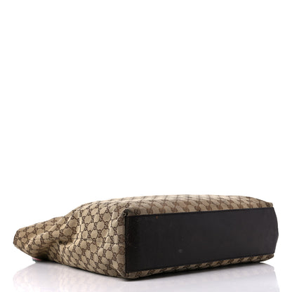 Gucci GG Monogram Large Web Handle Vertical Tote Dark Brown 4 of 16