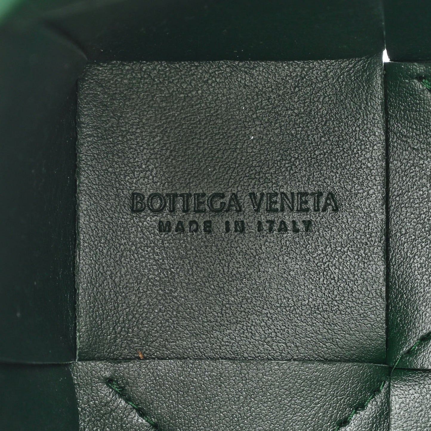 Nappa Maxi Intrecciato Mini Cassette Bucket Bag Raintree