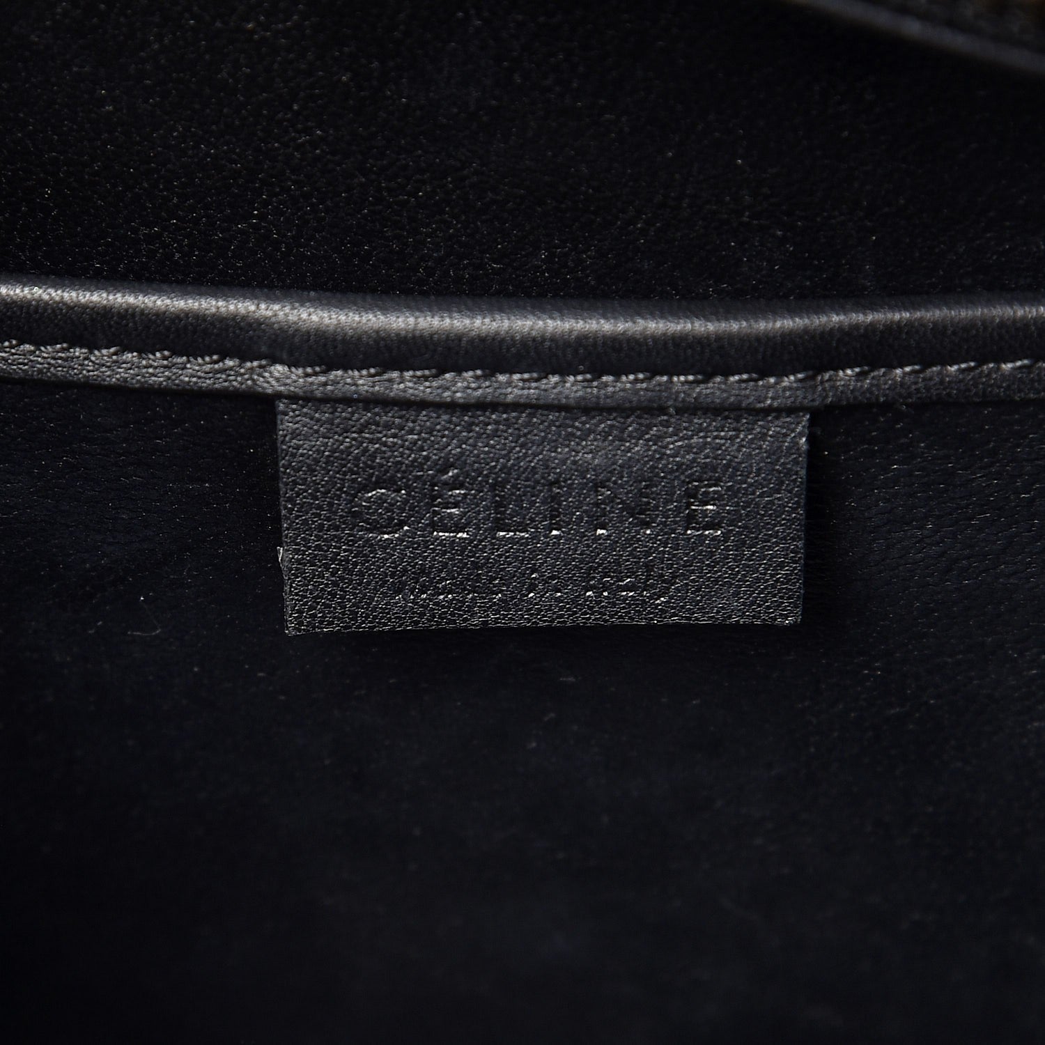 Celine Smooth Calfskin Nano Luggage Black 9 of 10