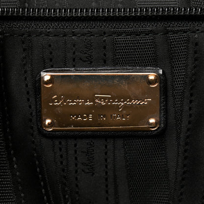 Salvatore Ferragamo Calfskin Gancini Tote Black 6 of 11