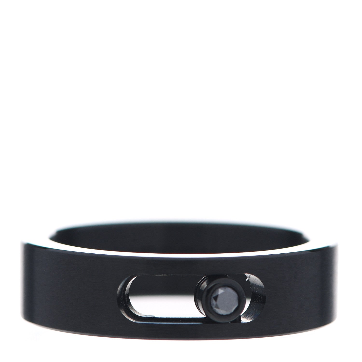 Messika Titanium Black Diamond Move Ring 58 8.25 3 of 7