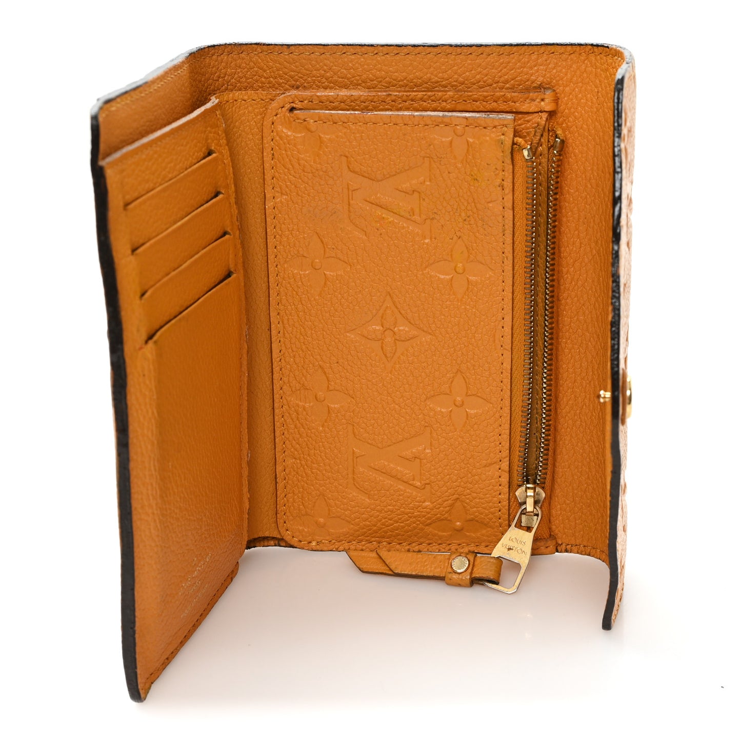 Empreinte Compact Curieuse Wallet Safran
