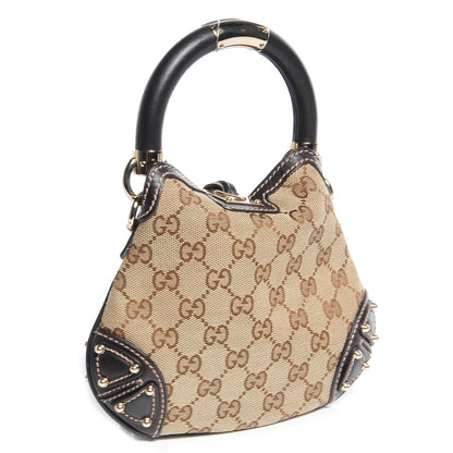 Gucci Monogram Mini Indy Top Handle Bag Dark Brown 3 of 7