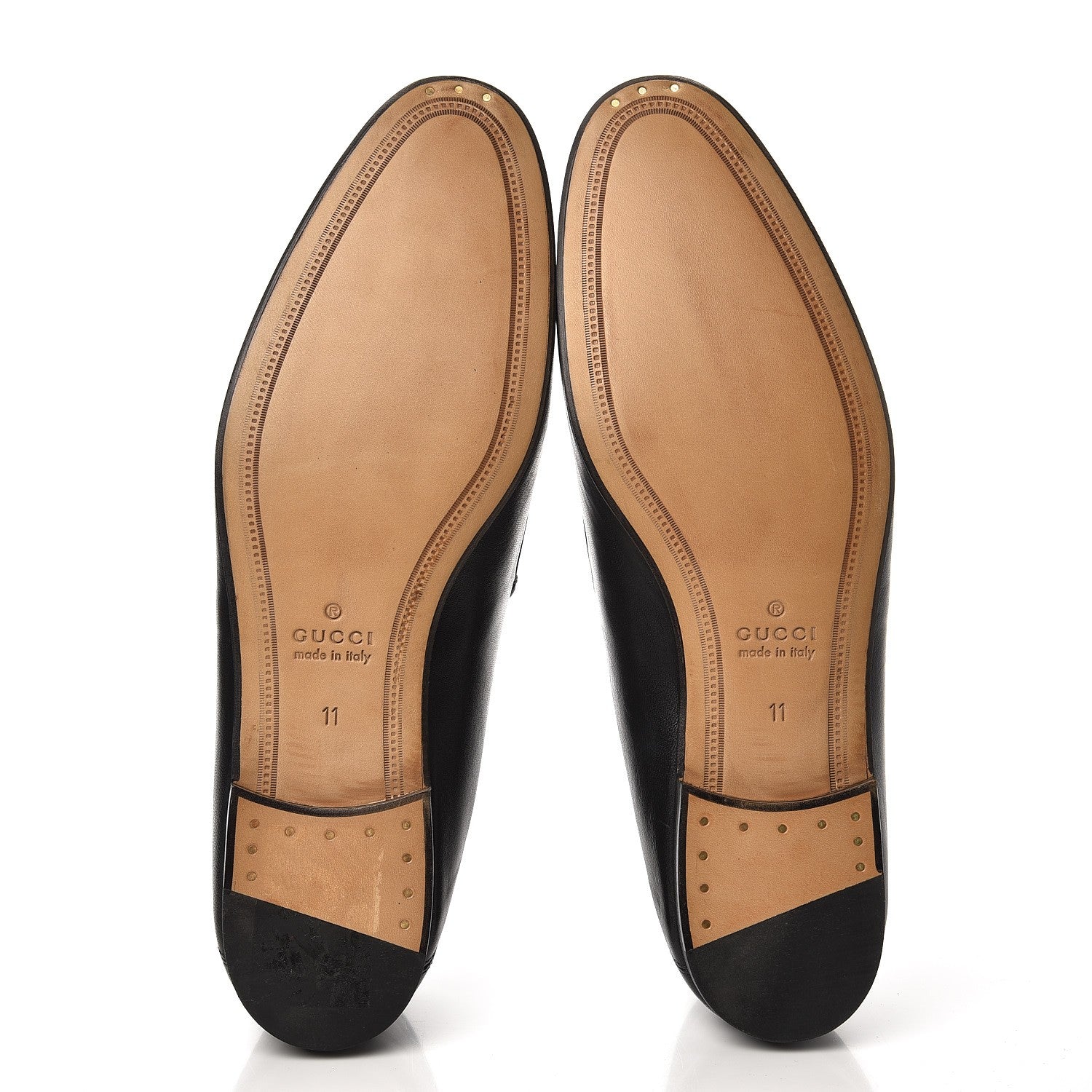 Gucci Lambskin Wolf Embroidered Mens Brixton Horsebit Loafers 11 Black 5 of 12