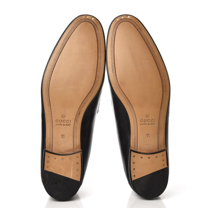 Gucci Lambskin Wolf Embroidered Mens Brixton Horsebit Loafers 11 Black 5 of 12