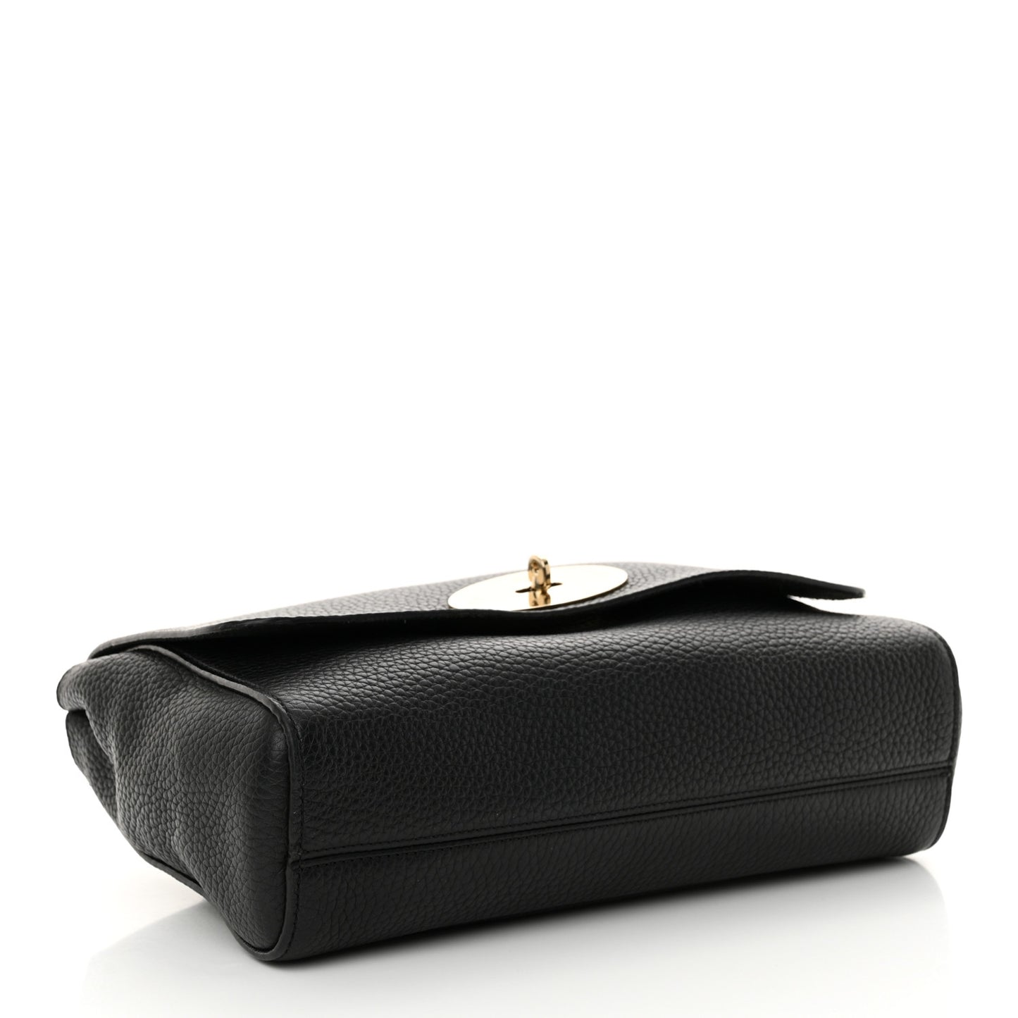 Small Classic Grain Calfskin Medium Lily Black
