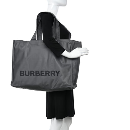 Burberry Nylon Logo Trench Tote Bag Grey 3 of 19