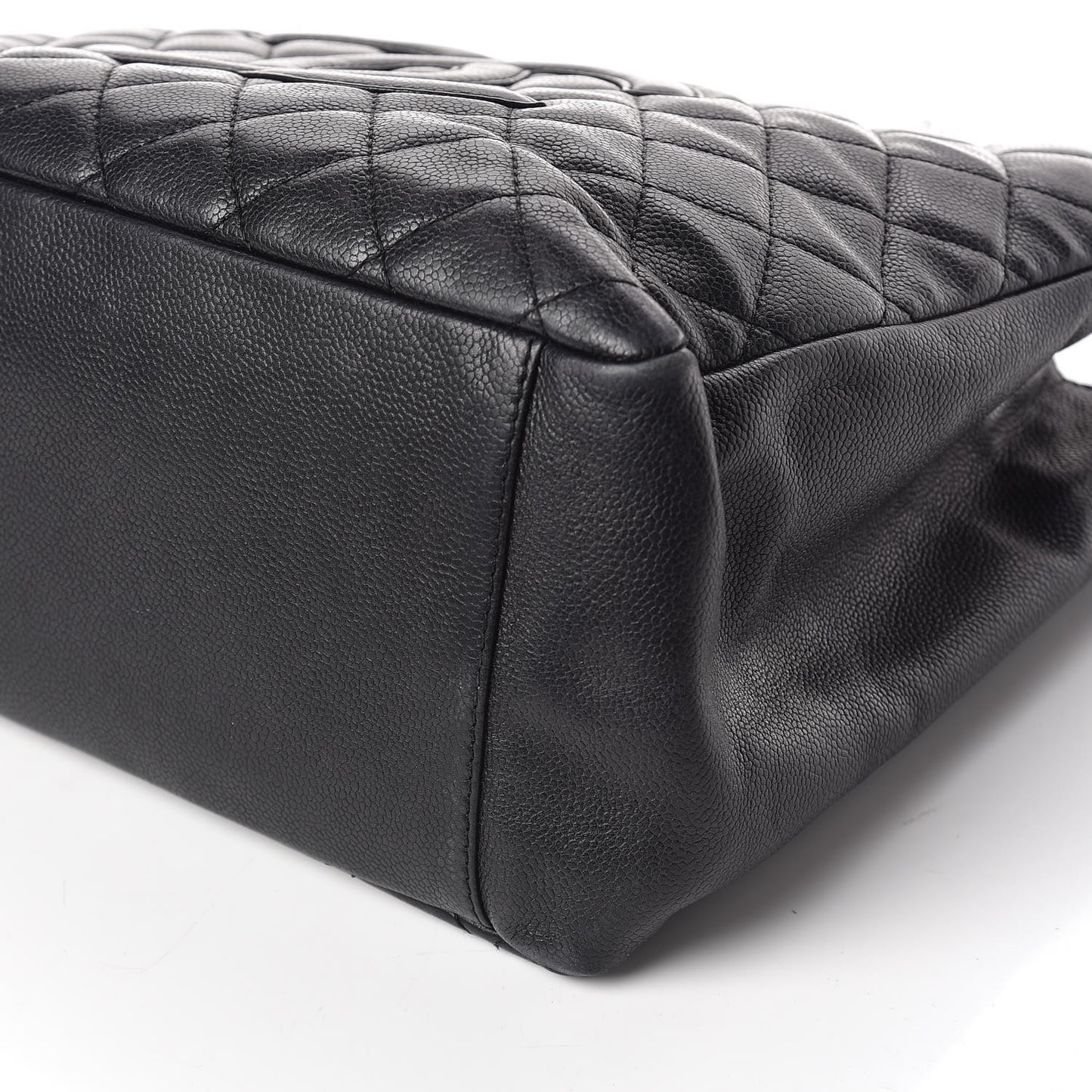 Caviar Quilted Grand Shopping Tote GST Black