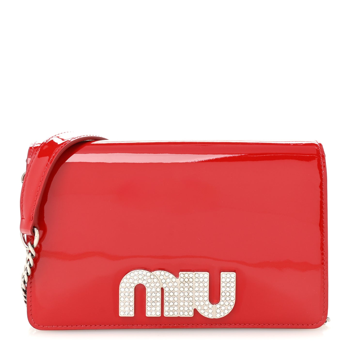 Vernice Crystal Wallet On Chain Rosso