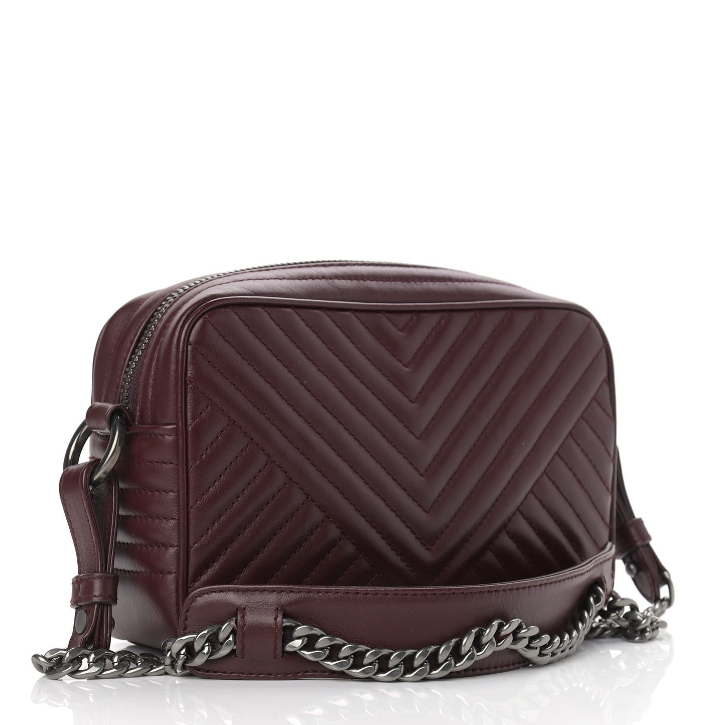 Soft Calfskin Impunture Diagramme Camera Bag Granato