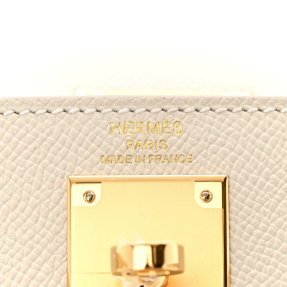 Hermes Epsom Kelly Sellier 28 Craie 6 of 11