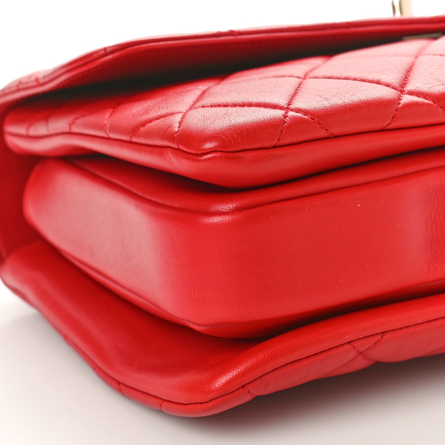 Chanel Lambskin Quilted Medium Trendy CC Flap Dual Handle Bag Red 9 of 10