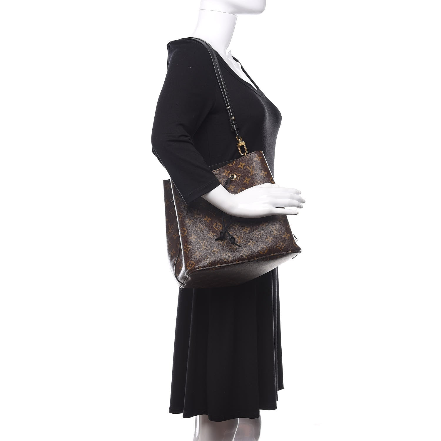 Louis Vuitton Monogram Neonoe MM Black 2 of 20