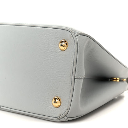 Prada Saffiano Lux Small Galleria Double Zip Tote Granito 10 of 10
