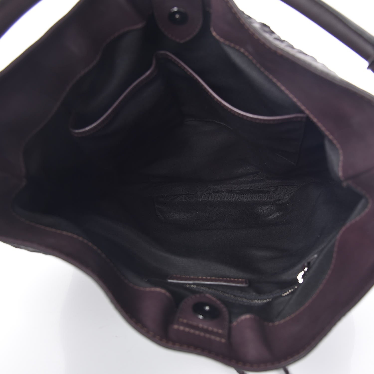 Burberry Grainy Calfskin Small Parade Tassel Hobo Plum 7 of 8