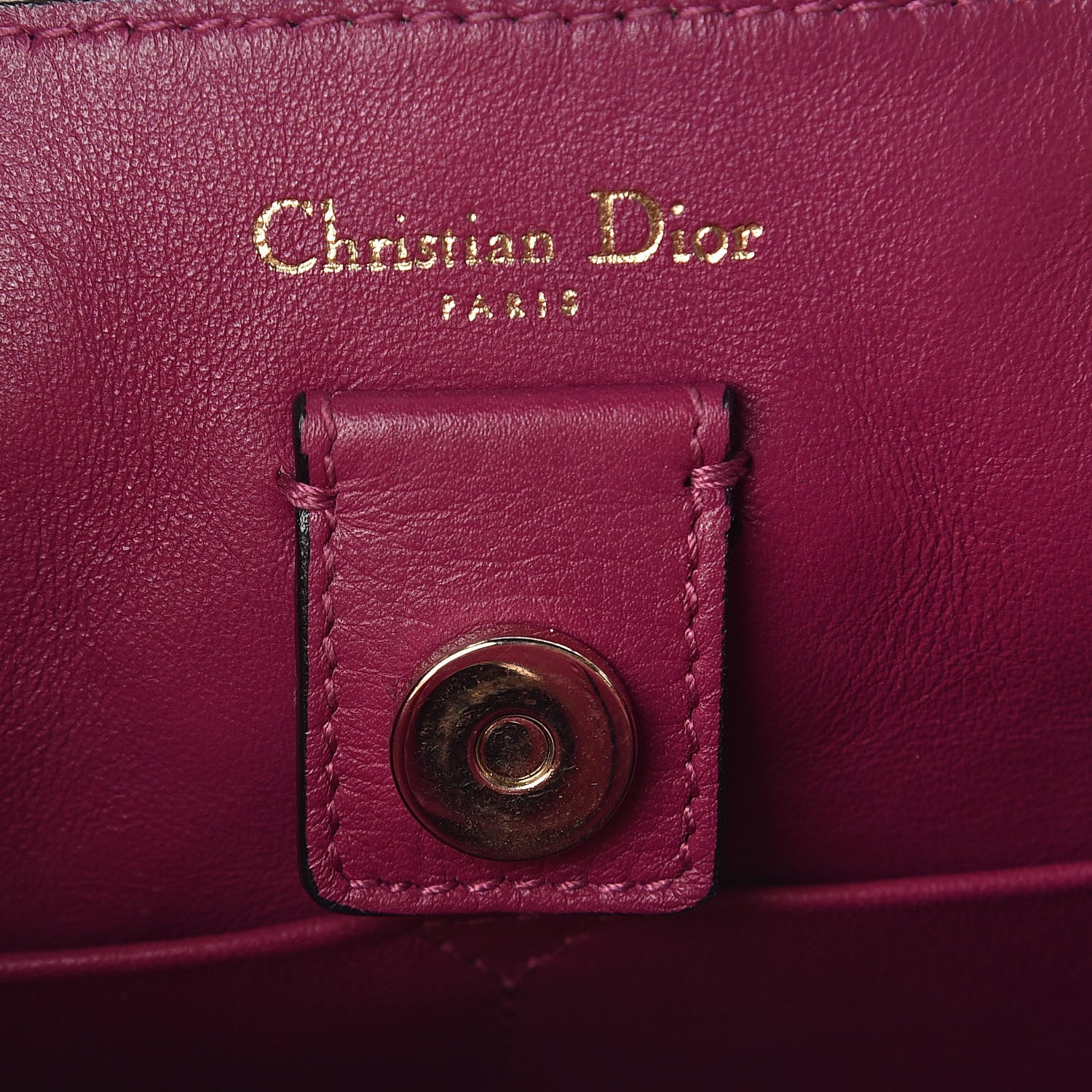 Christian Dior Bullcalf Small Diorissimo Tote Black Rose Indien 6 of 9