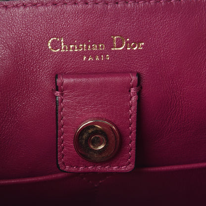 Christian Dior Bullcalf Small Diorissimo Tote Black Rose Indien 6 of 9