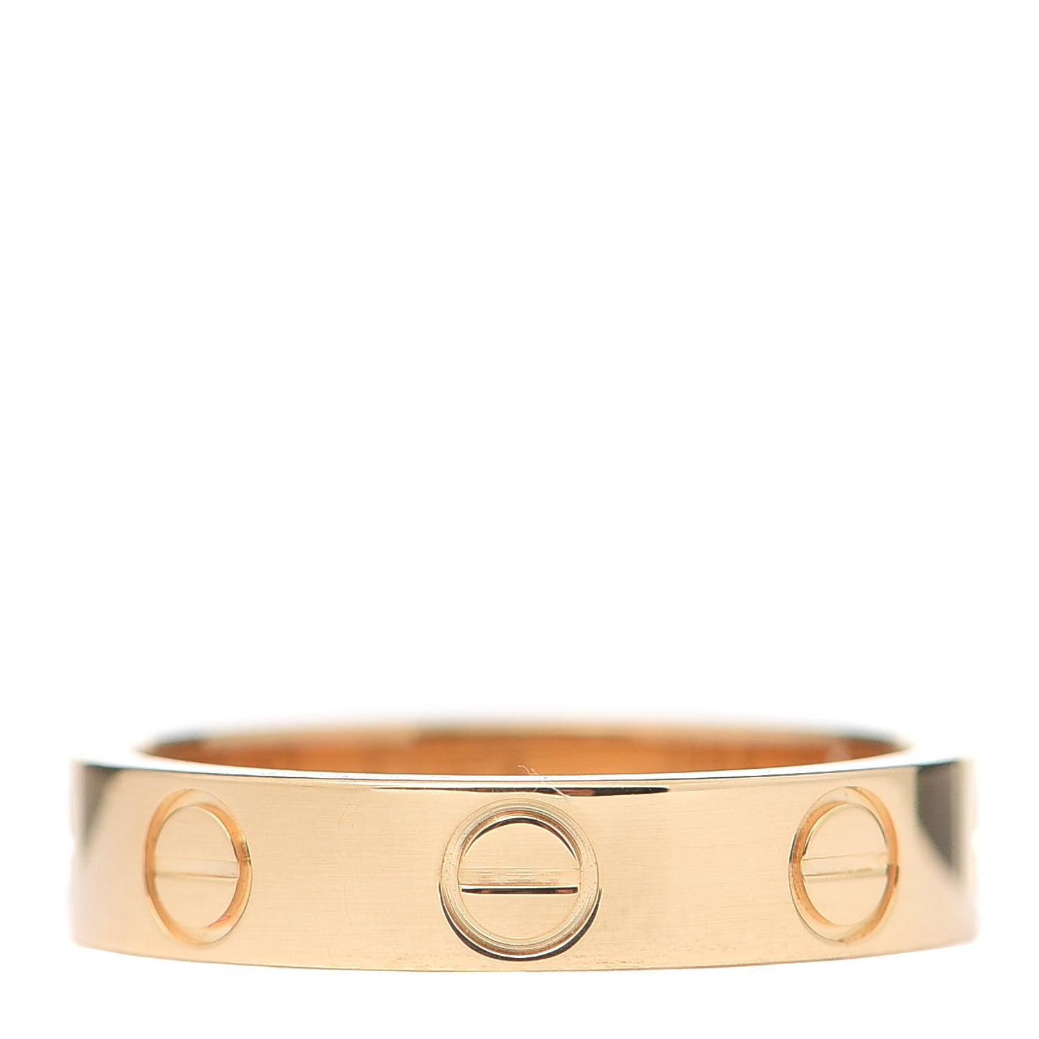 Cartier 18K Yellow Gold 3.5mm LOVE Wedding Band Ring 46 3.75 3 of 4