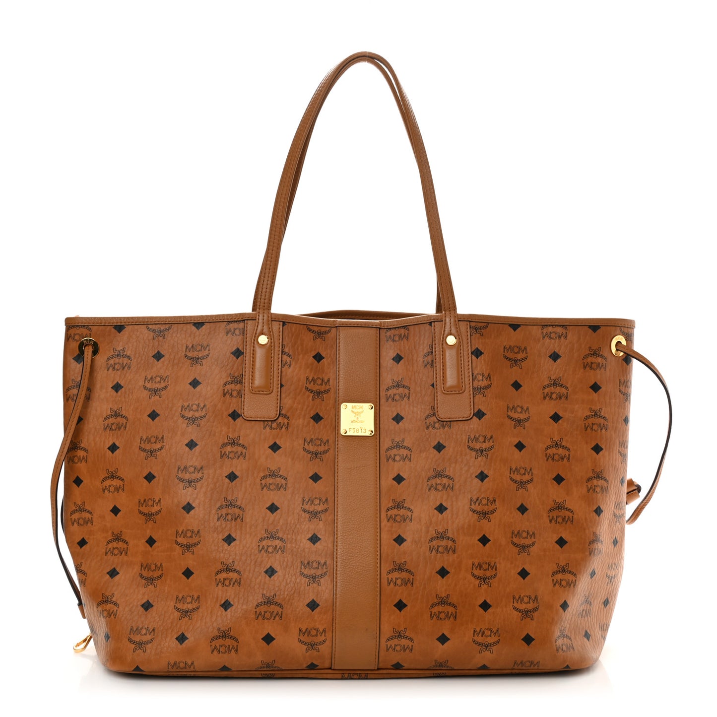 Visetos Large Liz Reversible Shopper Tote Cognac