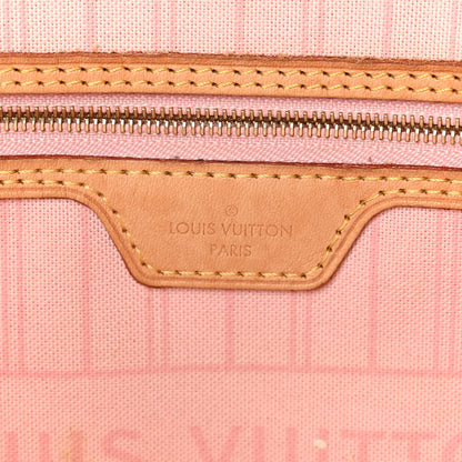 Louis Vuitton Damier Azur Neo Neverfull MM Rose Ballerine 6 of 9