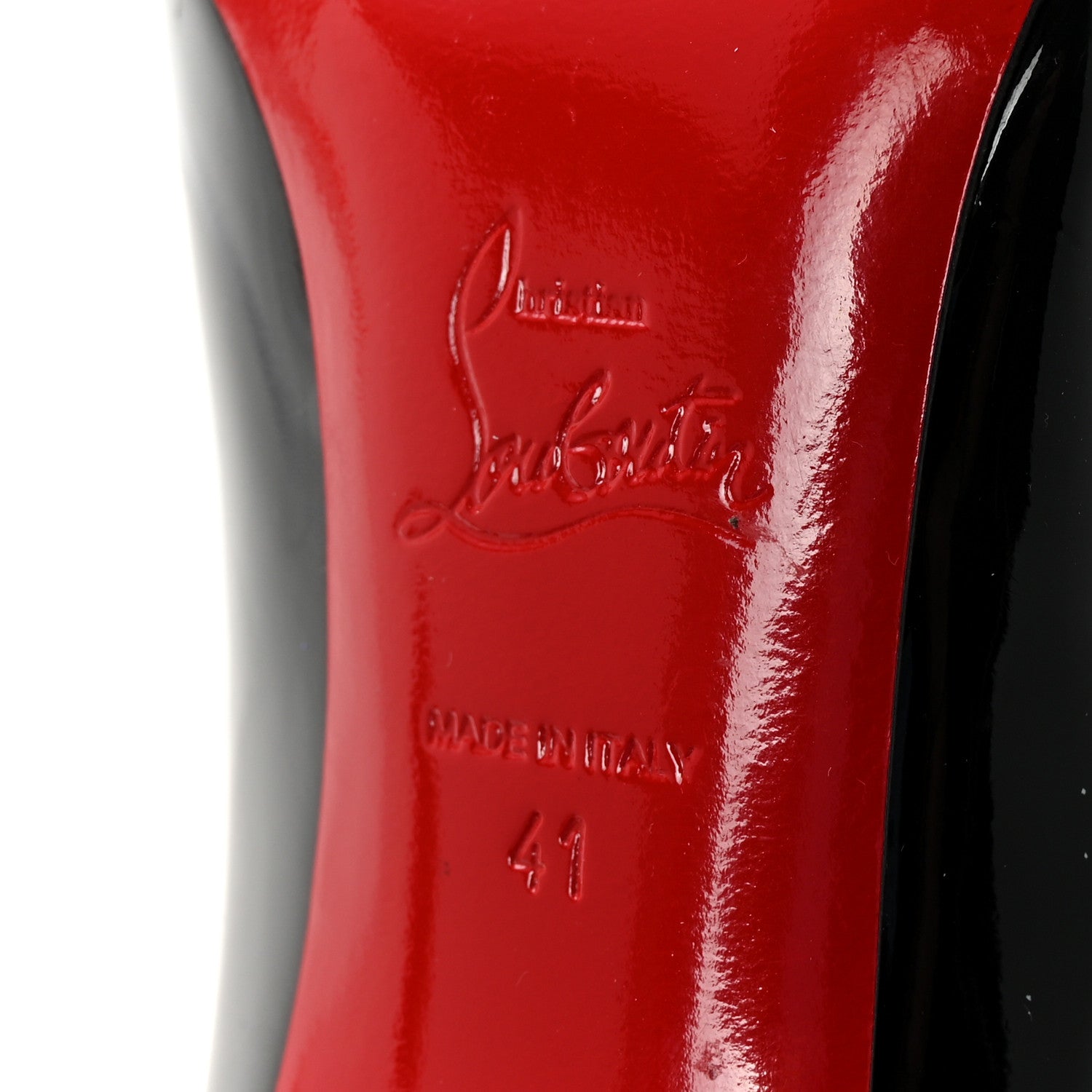 Christian Louboutin Patent Hot Chick 100 Pumps 41 Black 7 of 8