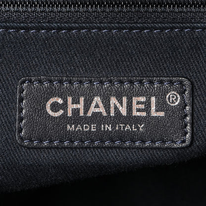 Chanel Denim Large Deauville Tote Dark Blue 7 of 10
