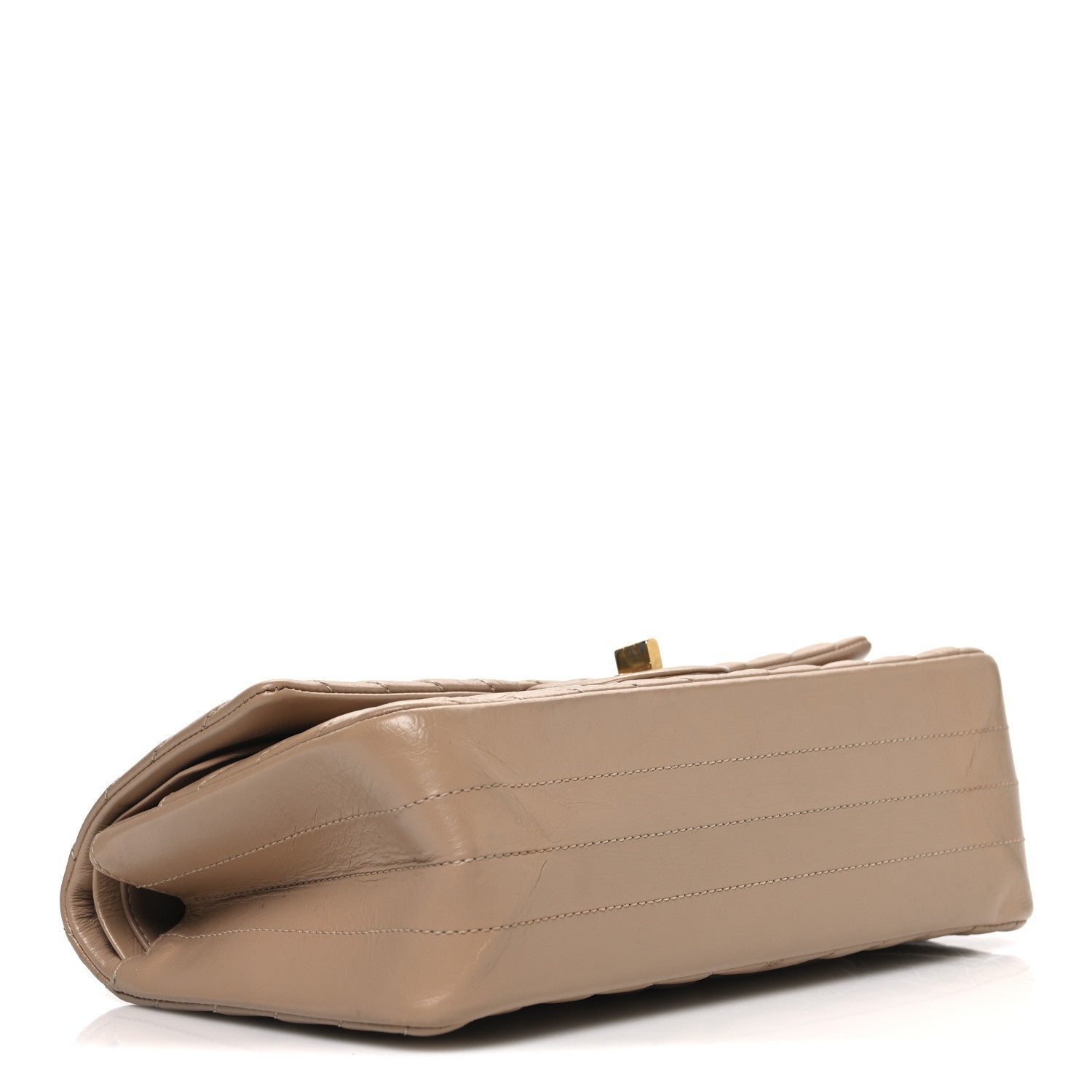Chanel Aged Calfskin Chevron Quilted 2.55 Reissue 225 Flap Beige 3 of 9