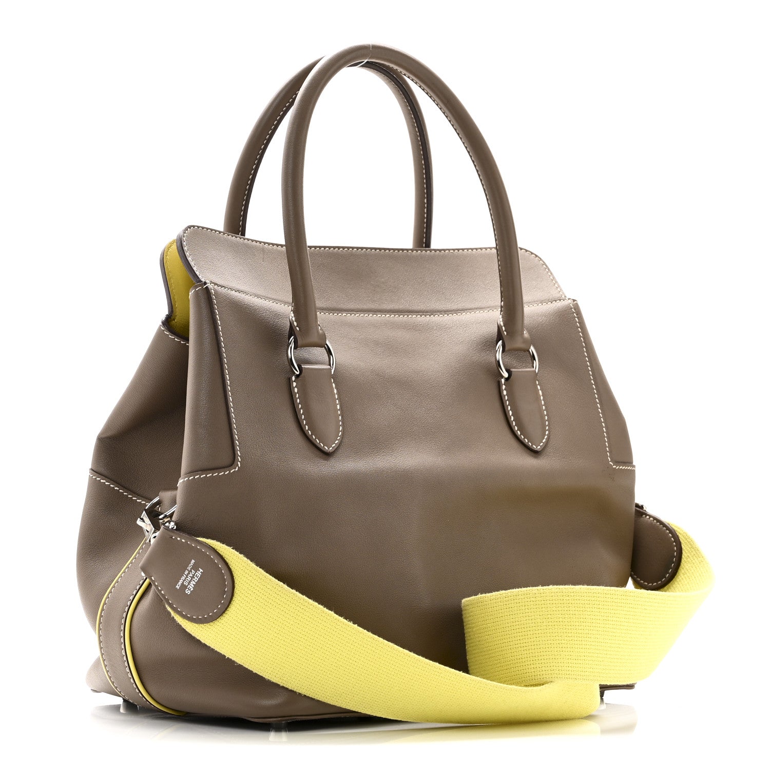 Hermes Swift Verso Toolbox 26 Etoupe Lime 3 of 11
