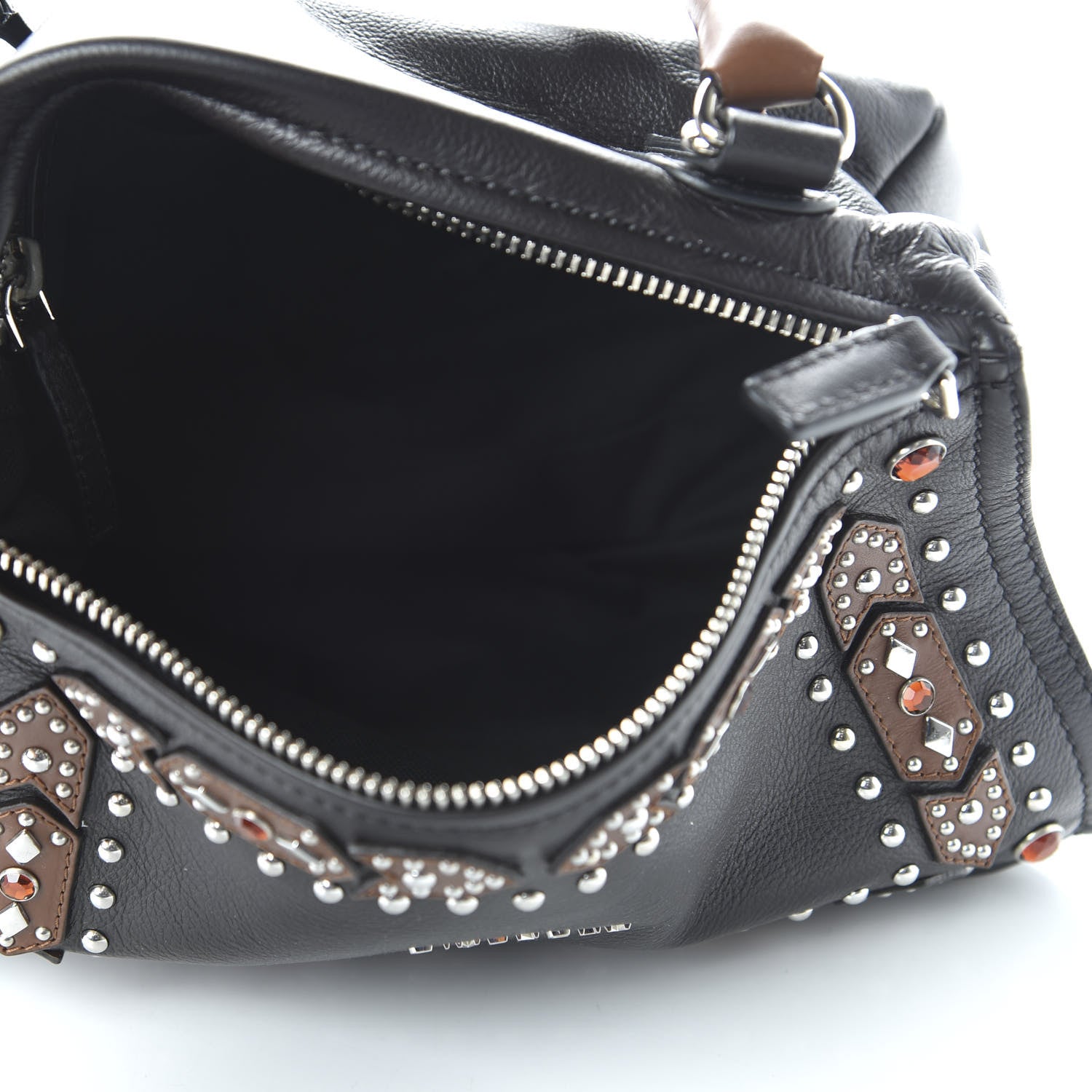Givenchy Calfskin Small Studded Pandora Black Brown 5 of 10