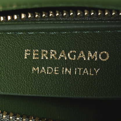 Salvatore Ferragamo Calfskin Small Hug Messenger Bag Forest Green 6 of 10