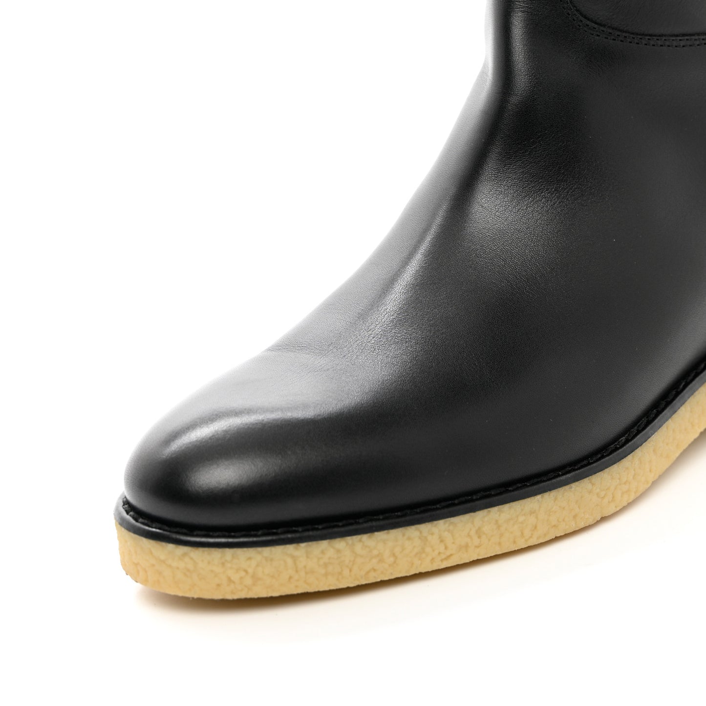 Calfskin Faustine Boots 38.5 Black