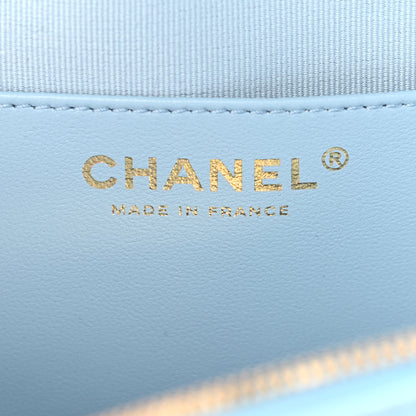 Chanel Lambskin Quilted CC In Love Heart Bag Light Blue 10 of 21