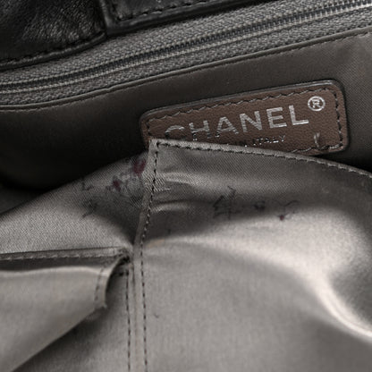 Chanel Lambskin Patent Calfskin Brooklyn Patchwork Flap Black 11 of 12