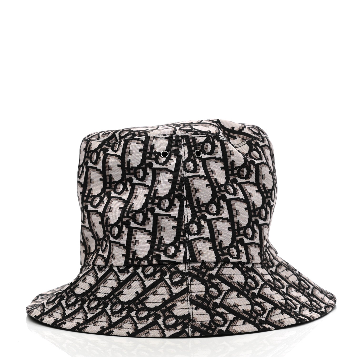 Christian Dior Oblique Reversible Teddy-D Brim Bucket Hat 58 Black 5 of 7