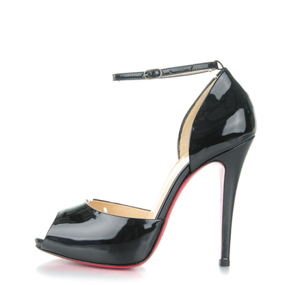 Christian Louboutin Patent Claudia 120 Pumps 36 Black 1 of 7