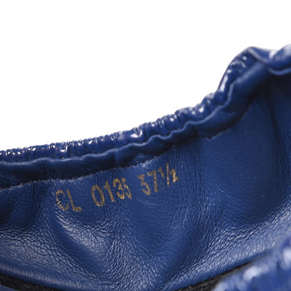 Louis Vuitton Patent Lucky Charm Ballet Flats 37.5 Blue 9 of 10