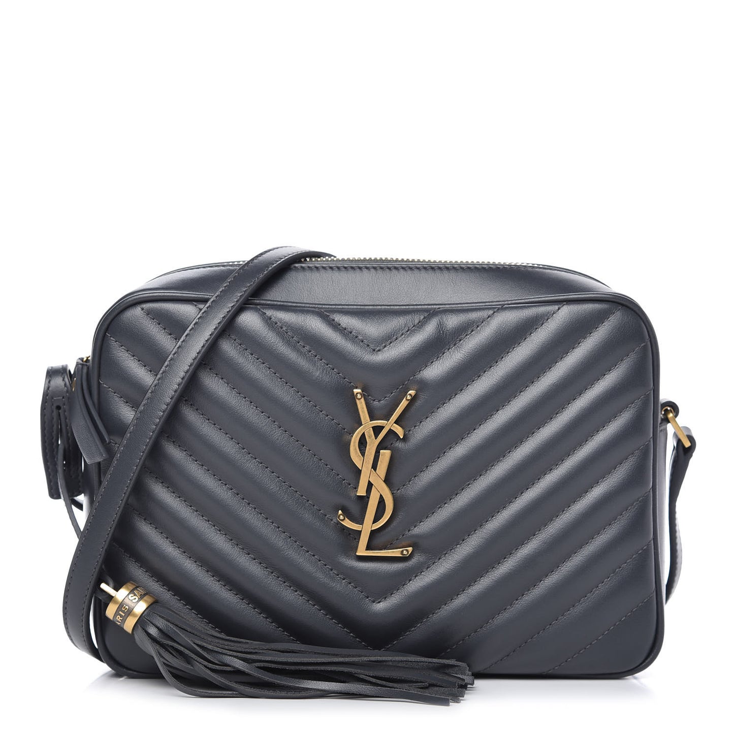 Calfskin Matelasse Monogram Lou Camera Bag Dark Smog