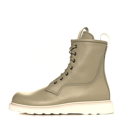 Bottega Veneta Calfskin Mens Lace Up Boots 43 Origano 1 of 10