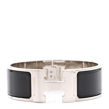 Hermes Enamel Wide Clic Clac H Bracelet PM Black 1 of 5
