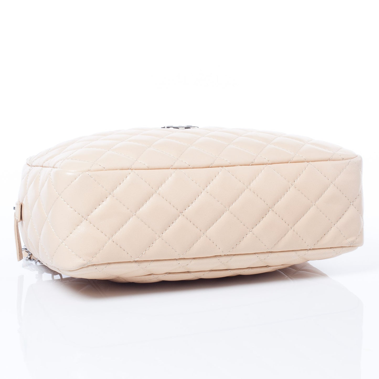Lambskin Medium Camera Case Beige Clair