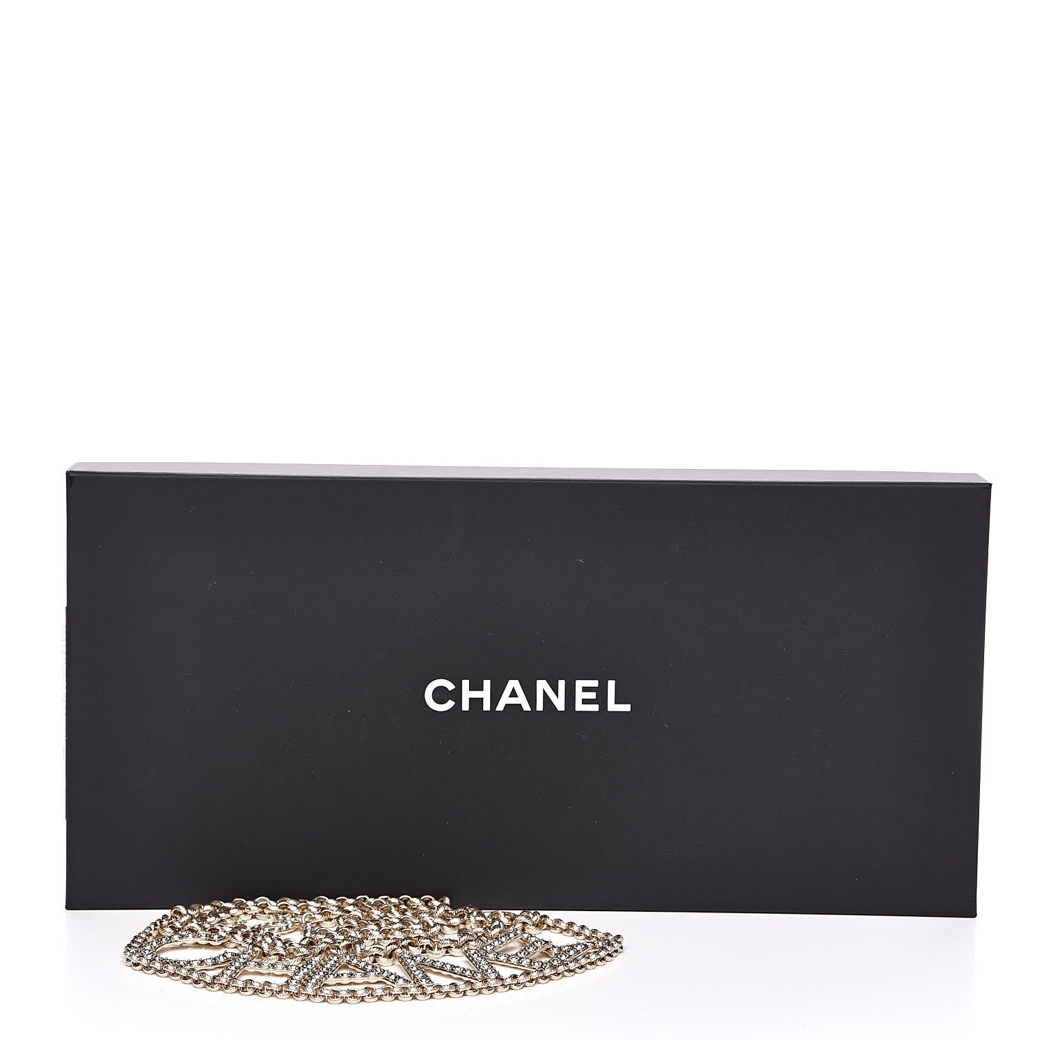 Chanel Metal Crystal 90's Icon Logo Chain Belt Gold 5 of 5