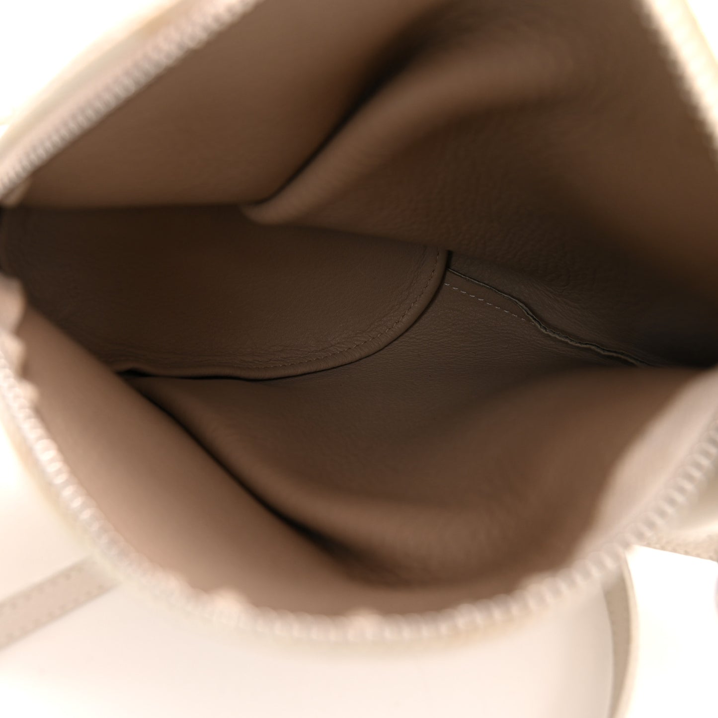 Calfskin Shearling Mini Bunny Crossbody Bag White