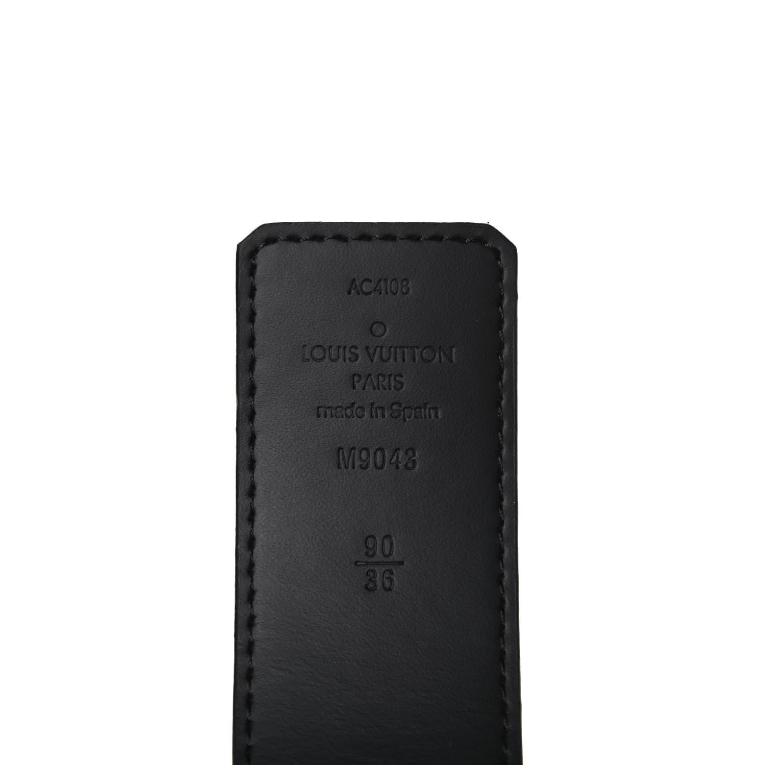 Louis Vuitton Monogram Eclipse Taigarama 40mm LV Initiales Reversible Belt 90 36 Black 7 of 9
