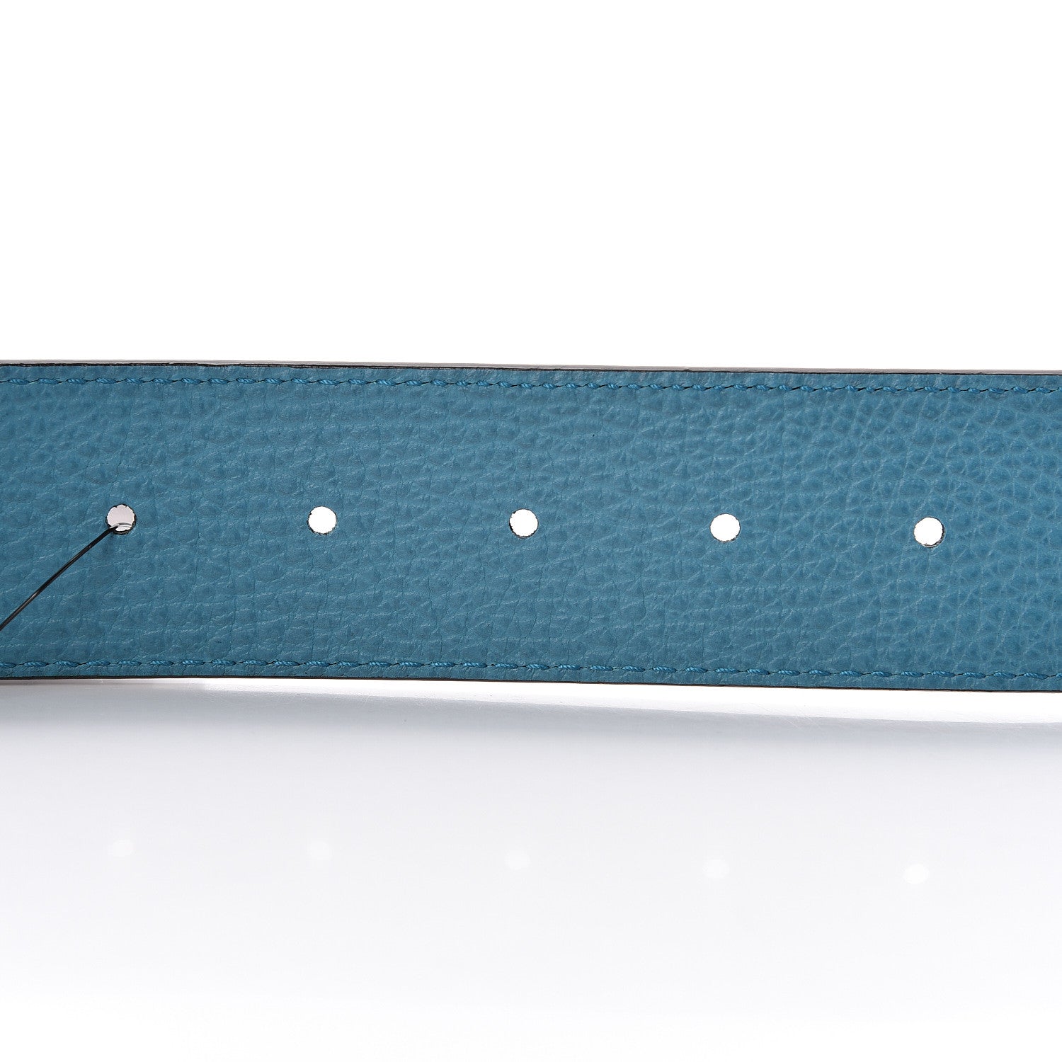 Gucci Dollar Calfskin 1973 Reversible Belt 90 36 Black Deep Cobalt 8 of 9